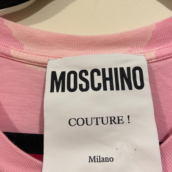 Moschino Pink T-Shirt OS - Picture 2 of 4